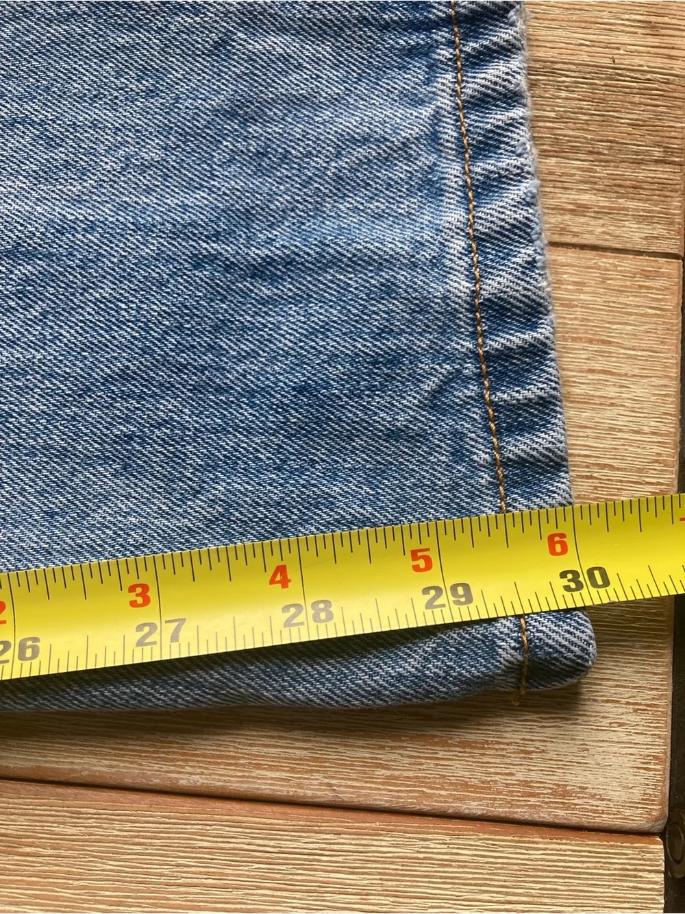 Vintage Levi’s 501 Button Fly Jeans 33x30 Light Stone Wash Straight Leg